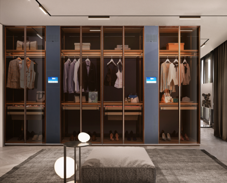 智能、美觀的木制衣柜,家庭最方便